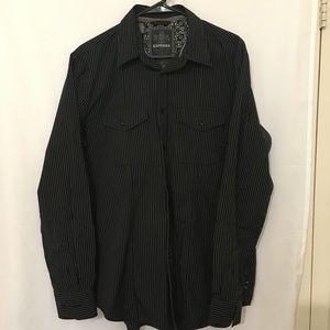 Express men black and white shirt size M